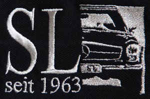 Gesticktes "SL seit 1963" Logo